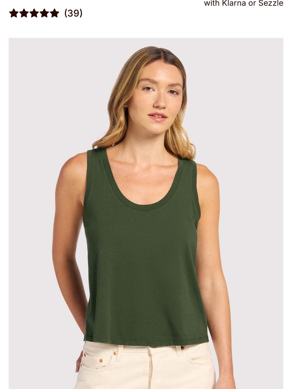 nuuds Darkest Olive Everyday Tank